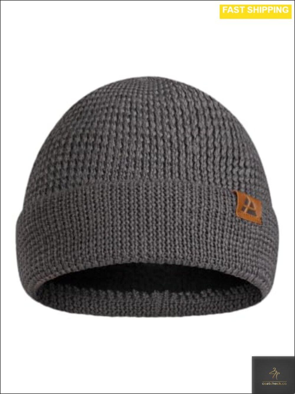 Merino Wool Fleece Lined Beanie Winter Hat Unisex One Size